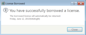 Borrowing an Autodesk License