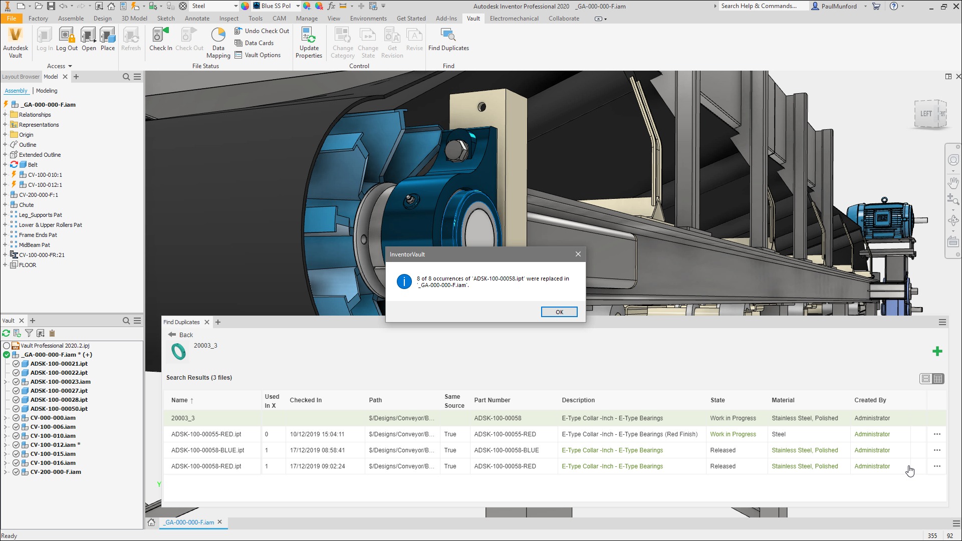 Autodesk vault cadspec